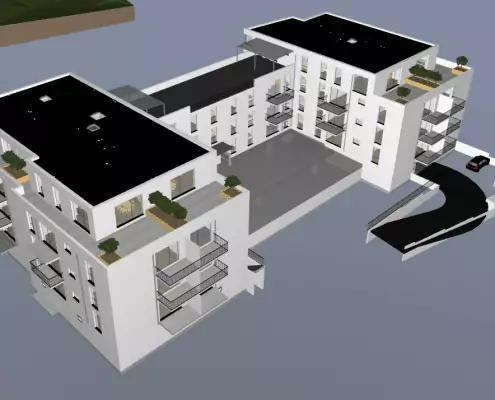 Visualisierung Seniorenheim Wiesbaden